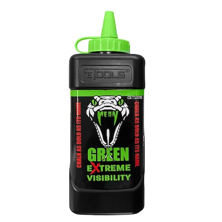 Ce Tools. CE Tools 10 oz Standard Extreme Visibility Marking Chalk Fluorescent Green 1 pk CET102G